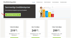 Desktop Screenshot of bredbaandsguiden.dk