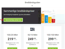 Tablet Screenshot of bredbaandsguiden.dk